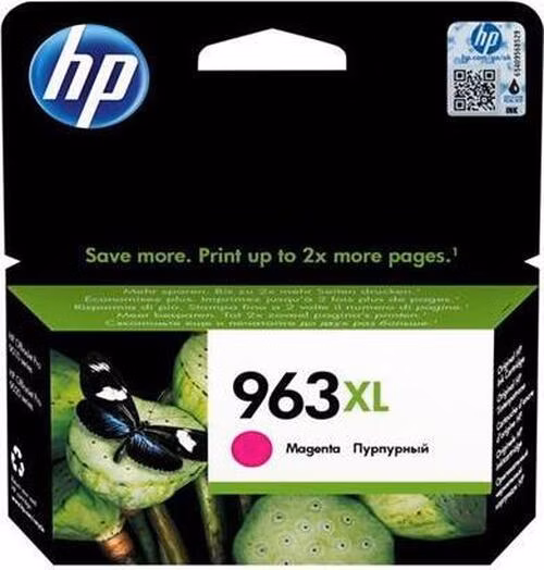 HP 963XL High Yield Magenta Original Ink Cartridge - 1600 stran pro OJ 9010, 9013,9020 - blistr