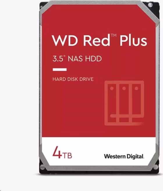 BAZAR - WD RED PLUS NAS WD40EFZX 4TB SATAIII/600 128MB cache 175 MB/s CMR