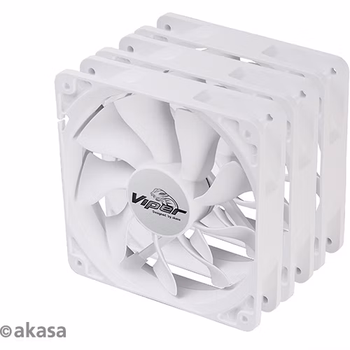 ventilátor Akasa - 12 cm VIPER S-flow 3ks W