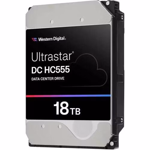 Western Digital Ultrastar DC HC555 (3.5’’, 18TB, 512MB, 7200RPM, SAS 12Gb/s, 512E SE P3