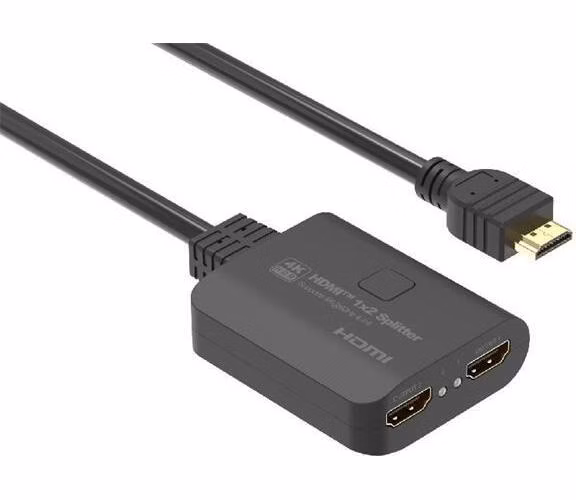PremiumCord HDMI 2.0 Mini Splitter 1-2 Pigtail 4Kx2K@60Hz HDCP2.2 Downscaler