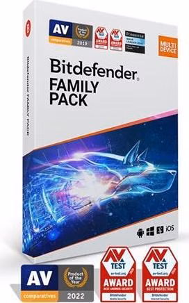 Bitdefender Family pack pro domácnost (15 zařízení) na 3 roky