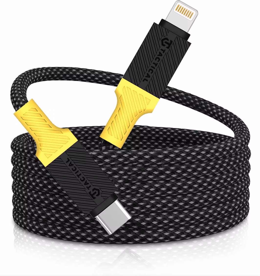 Tactical MagRope USB-C/Lightning 1m Black/Yellow