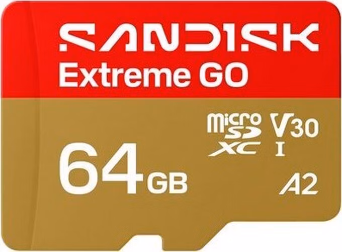 SanDisk Extreme GO 64GB microSD card 170/80MBps