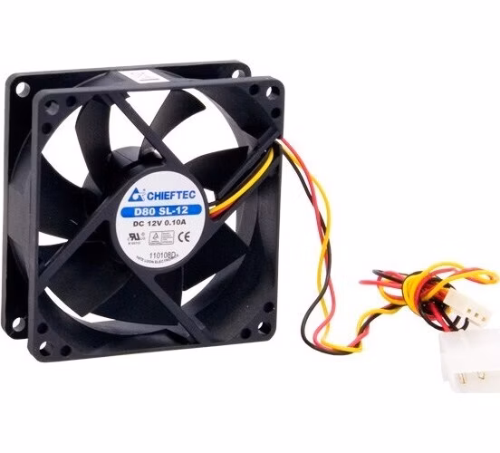 Ventilátor CHIEFTEC AF-0825S, 80x80x25 mm, s 3/4pinovým konektorom
