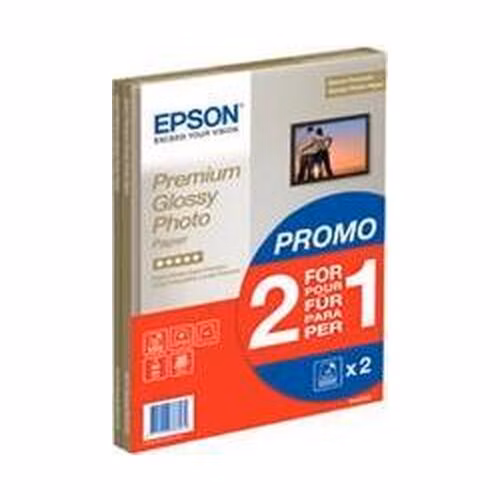EPSON paper A4 - 255g/m2 - 2x15sheets - photo premium glossy (2 for 1 PROMO)