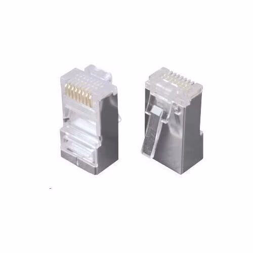 Solarix Konektor RJ45 CAT5E STP 8p8c tieneny neskladany na drot / 100 ks
