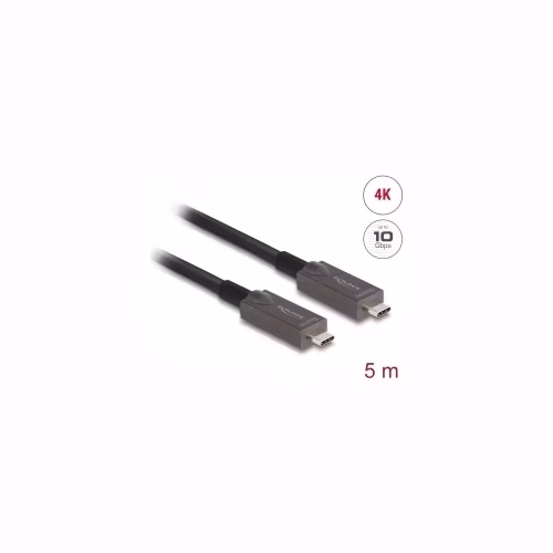 Delock Aktivní optický kabel USB-C™ Video + Data + PD, délka 5 m