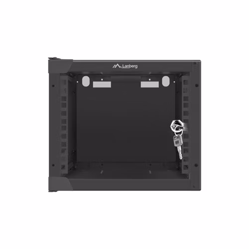 Nástenný rack 10'' 4U 280x310mm čierny flat pack