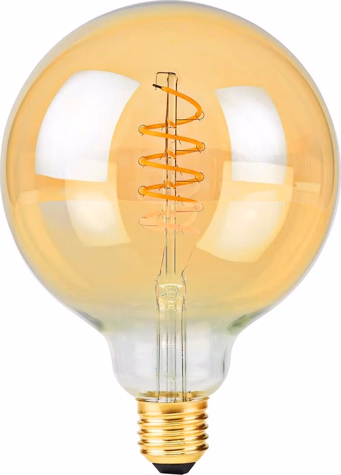 NEDIS LED žárovka E27/ G95/ 3,8 W/ 220 V/ 250 lm/ 2100 K/ stmívatelná/ extra teplá bílá/ retro styl