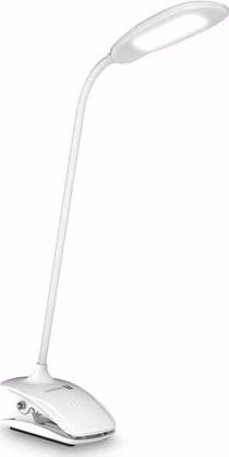 CONNECT IT CLIP stolní Led lampička s klipem, int. baterie, USB-C, BÍLÁ