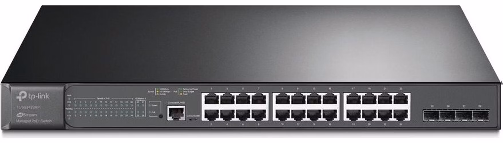 TP-Link TL-SG3428MP JetStream Switch L2 24xGLAN 4xSFP PoE+ 384W, OMADA SDN