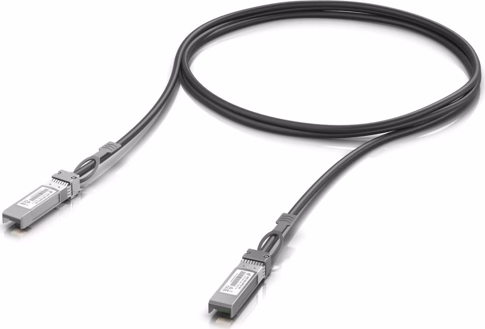 Ubiquiti DAC patch 25G - DAC kabel, SFP28, SFP+, SFP, rychlost 25/10/1 Gbit, černý, délka 1m
