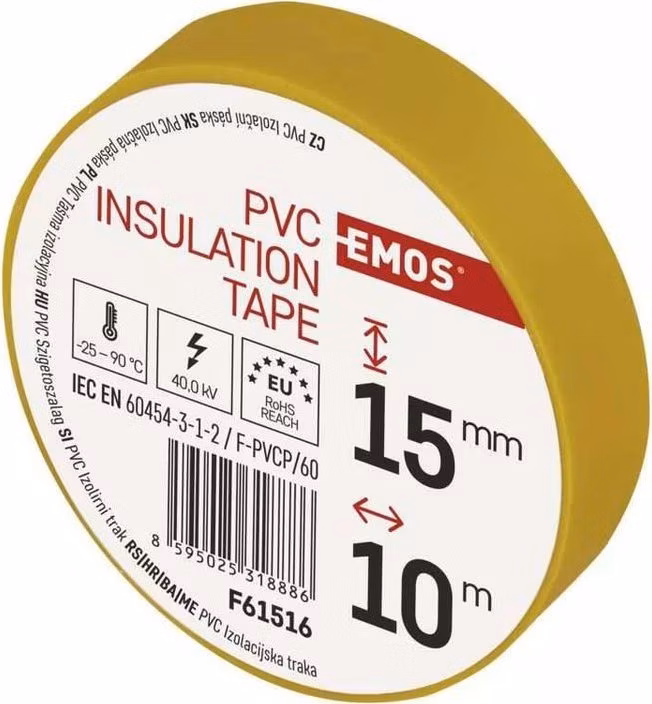 Emos Izolačná páska PVC 15/10 žltá