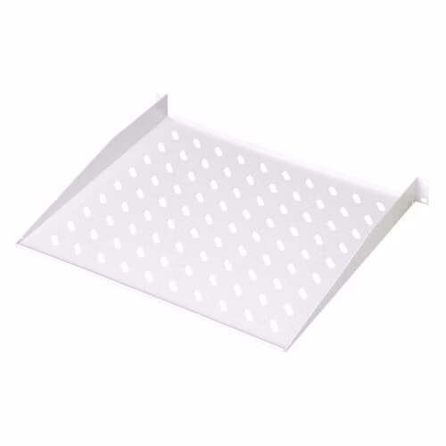 Digitus 19" pevná police 1U,ventilační otv.,šedá,nosn. 15kg, 400x44mm