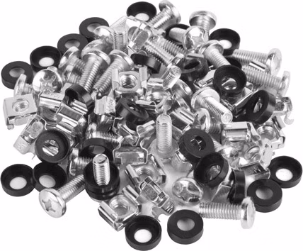 LANBERG Montážní sada do racku 19", 50x šroub M6, 50x klecová matice, 50x plastová podložka