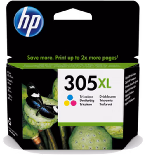 HP 305XL High Yield Tri-color Original Ink Cartridge (200 pages)
