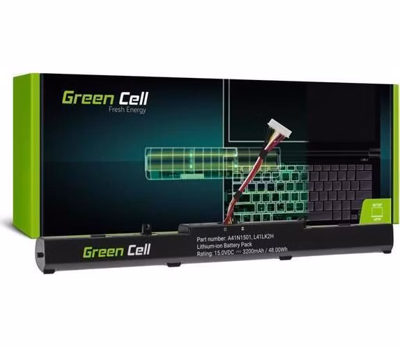 Green Cell Battery A41N1501 for Asus ROG GL752 GL752V GL752VW, Asus VivoBook Pro N552 N552V N552VW N552VX N752 N752V N752VX