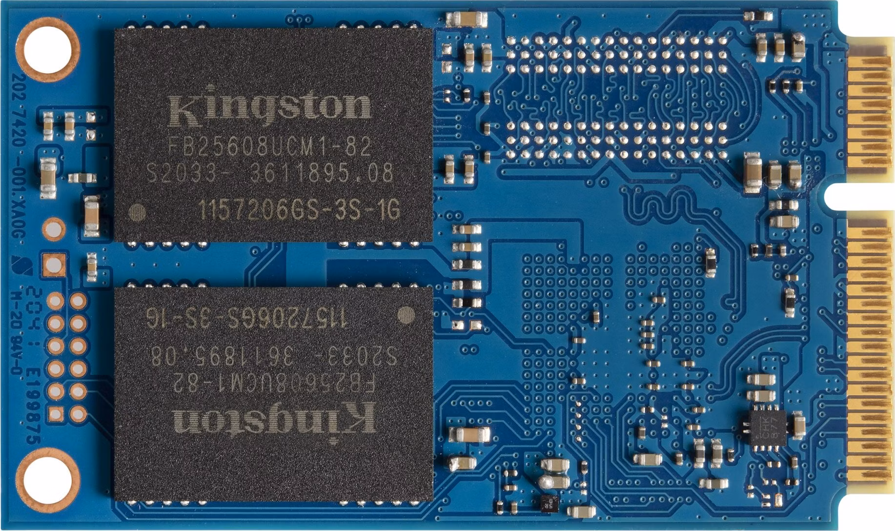 Kingston 256GB SSD KC600 mSATA, 2.5" ( r550 MB/s, w500 MB/s ))