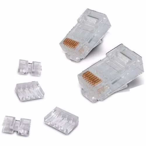 OXnet netienený konektor UTP RJ45-8p8c,50µ" Au, lanko, skladaný, Cat6, (100ks)