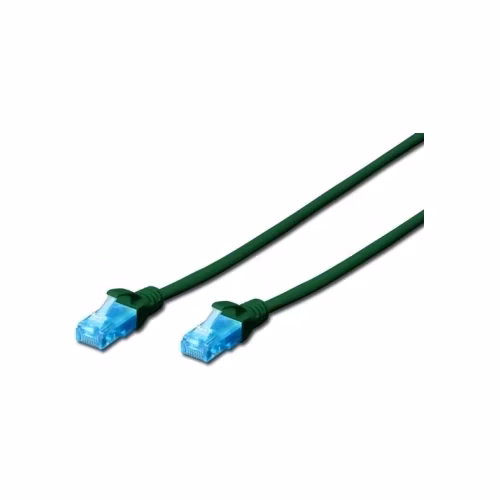 Digitus Ecoline Patch Cable, UTP, CAT 5e, AWG 26/7, zelený 5m, 1ks