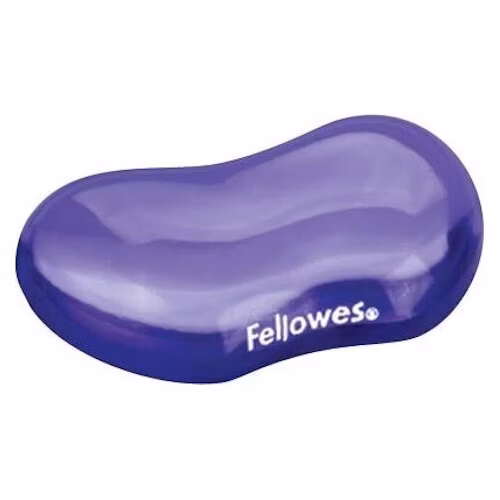 FELLOWES podložka pod zápěstí CRYSTAL/ 122mm x 18mm x 88mm/ gelová/ fialová