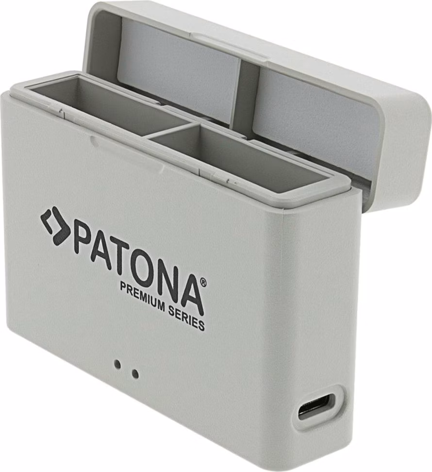 PATONA nabíječka pro digitální kameru BOX DJI Osmo Action 3 / 4 / 5 USB-C