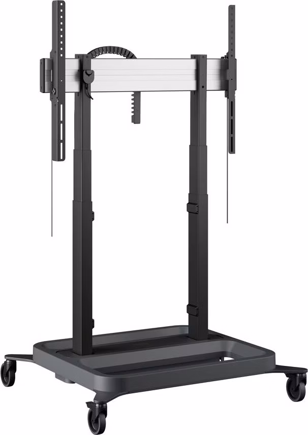 Vogels RISE Elektrický pojízdný TV lift, standardní kolečka, rychlost 50 mm/s černý