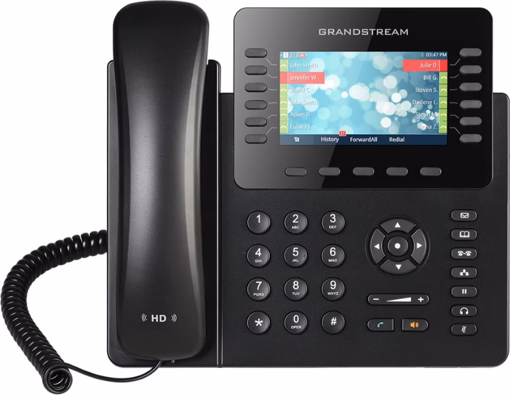 Grandstream GXP2170 VoIP telefon   6xSIP účet, HD audio, 5prog.tl.+48 předvoleb, bluetooth, EHS,barevný LCD,2x GLAN