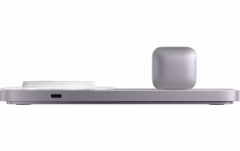 Nomad Base One Max 3-in-1 Magsafe Charger - Silver