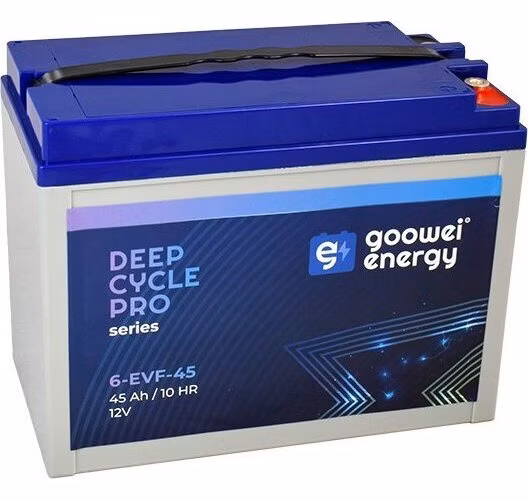 GOOWEI ENERGY Pb trakční záložní akumulátor VRLA GEL 12V/45Ah (6-EVF-45)