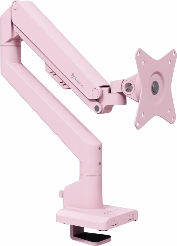 AROZZI ALZARE NEO Pink/ stolní držák pro monitory/ plynový píst/ kovový/ růžový