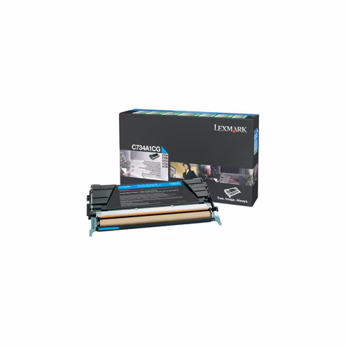 Lexmark C734, C736, X734, X736, X738 Cyan Return Programme Toner Cartridge (6K)
