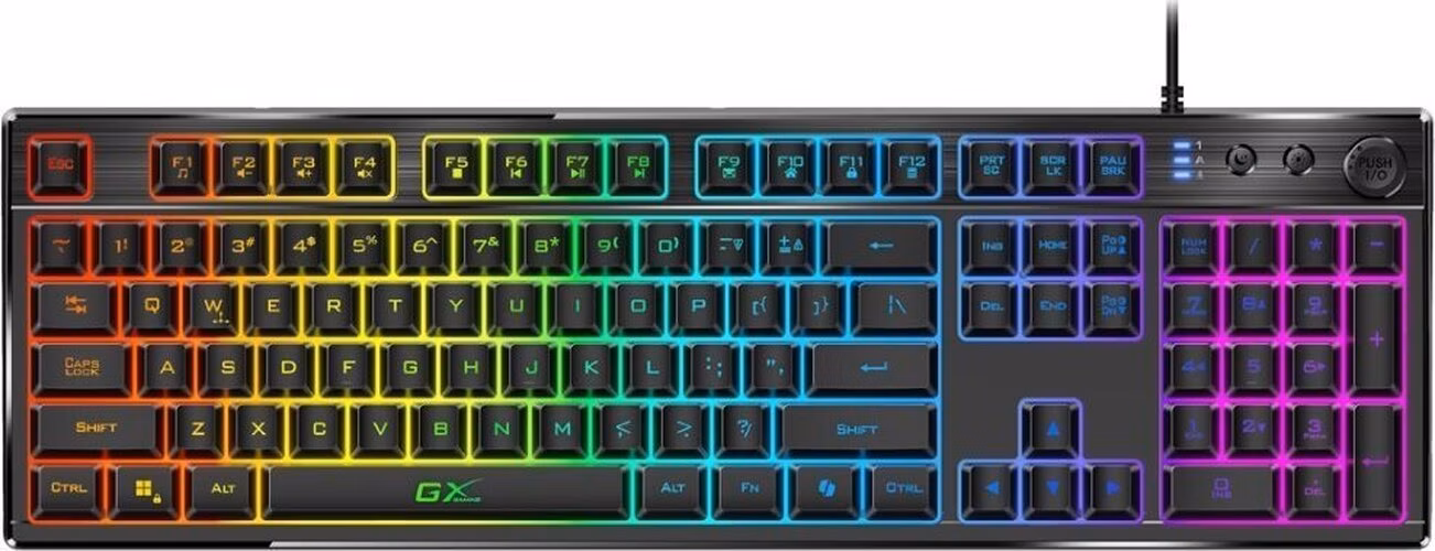 Genius GX Gaming Scorpion K7 Plus Klávesnice, herní, drátová, RGB podsvícení, copilot klávesa, CZ+SK layout, USB, černá