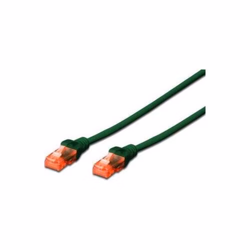 Digitus Ecoline Patch Cable, UTP, CAT 6e, AWG 26/7, zelený 5m, 1ks