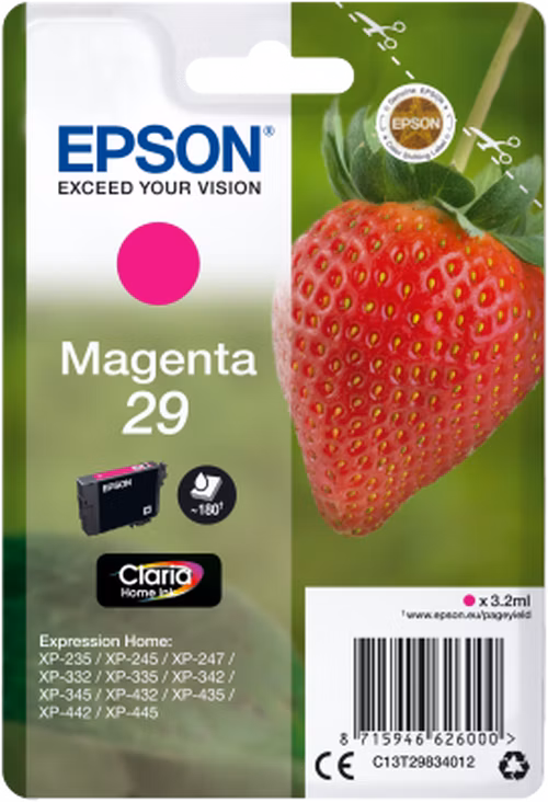Epson inkoustová náplň/ T2983/ Singlepack 29 Claria Home Ink/ Magenta