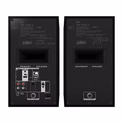 Klipsch The Fives II, aktívne reproduktory, matná čierna