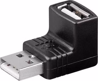 PremiumCord USB redukce A-A, Male/Female 90°