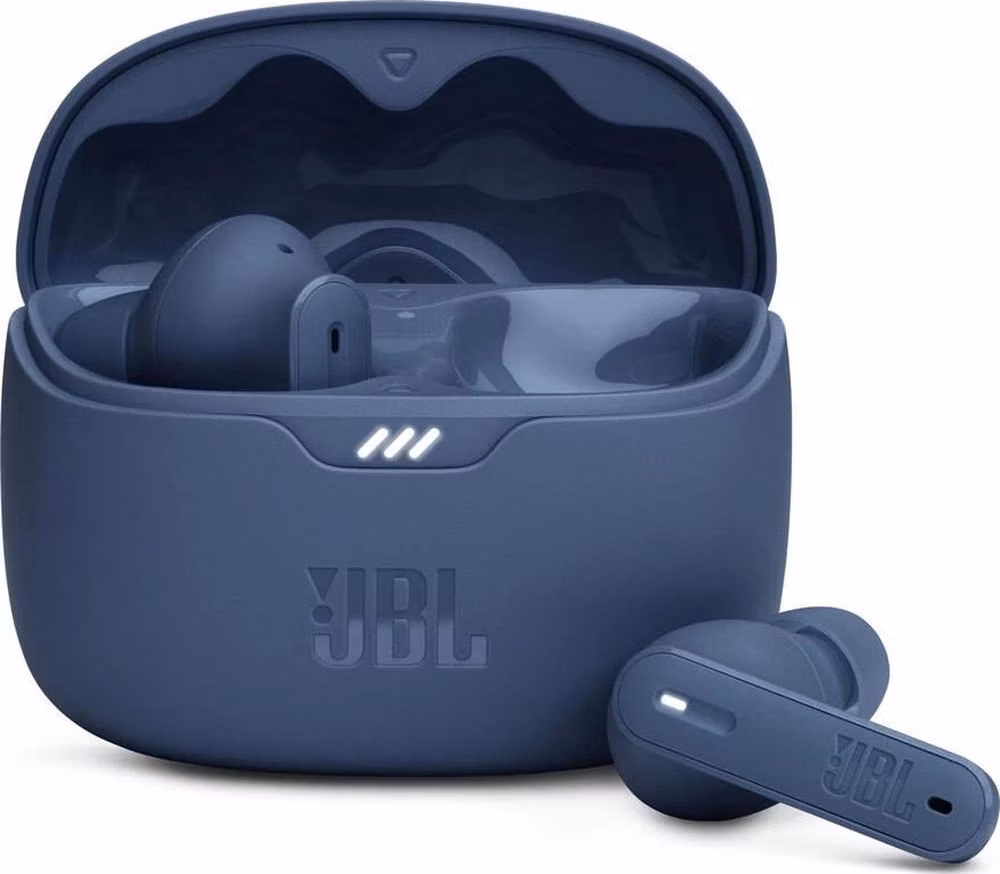BAZAR - JBL Tune Beam blue - poškozený obal