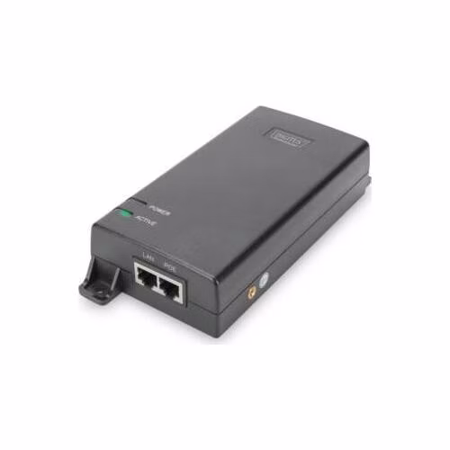DIGITUS PoE Ultra Injector, 802.3at, 10/100/1000 Mbps Output max. 48V, 60W