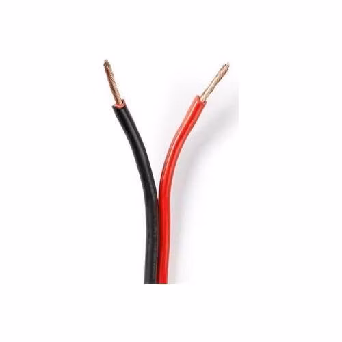 Nedis CAGW1500BK1000 - Kabel Reproduktoru | 2x 1,5 mm2 | 100 m | Páska | Černý/červený