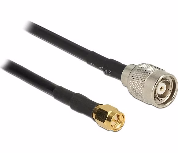 Delock Antenna Cable TNC Plug > SMA Plug CFD200 5 m low loss