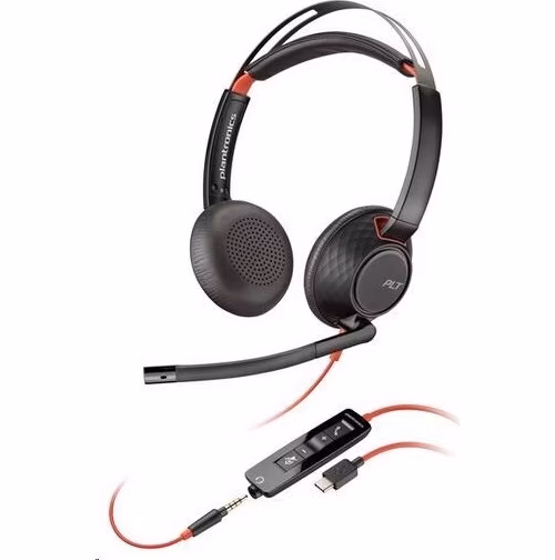 HP Poly Blackwire 5220 MS Teams náhlavná súprava, 3.5 mm jack + USB-C/A adaptér, stereo (bulk)