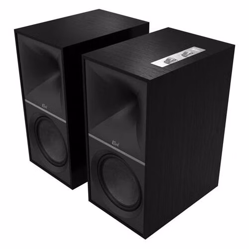 Klipsch The Nines, matná čierna, aktívne reproduktory, 240 W, Bass-reflex, BT, HDMI ARC, USB, Opt., Phono/Line In, pár