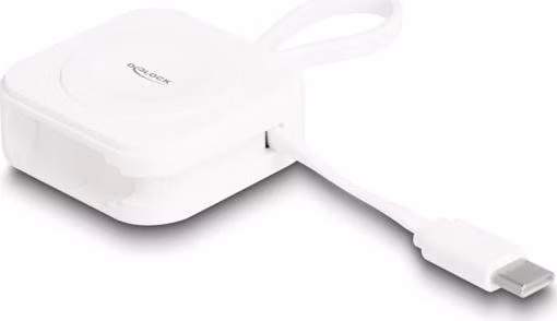 Delock Nabíjecí podložka USB Type-C™ na hodinky Apple, bílá, magnetická