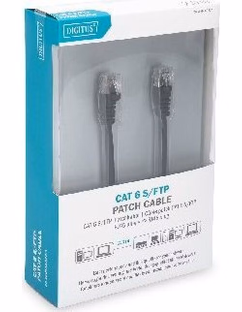 Digitus Patch Cable, CAT6, RJ45 M/M, 2.0m, S-FTP, AWG 27/7, LSZH, bl