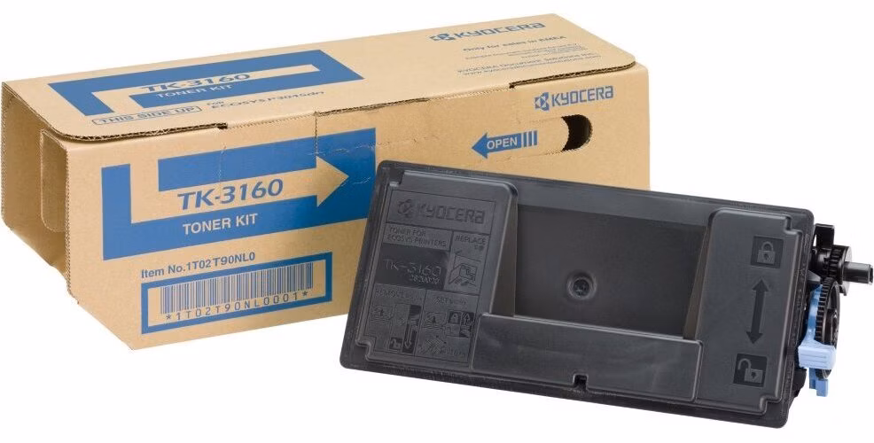 Kyocera toner TK-3160 na 12 500 A4 pre ECOSYS P3145/P3150/P3155/P3260/M3145/3645/M3860
