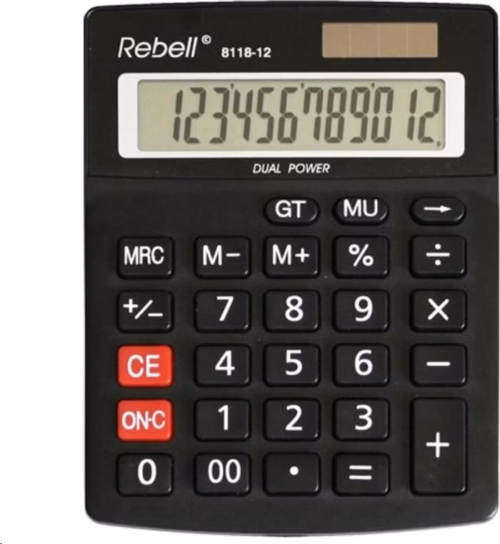 REBELL kalkulačka - RE-8118-12 BX