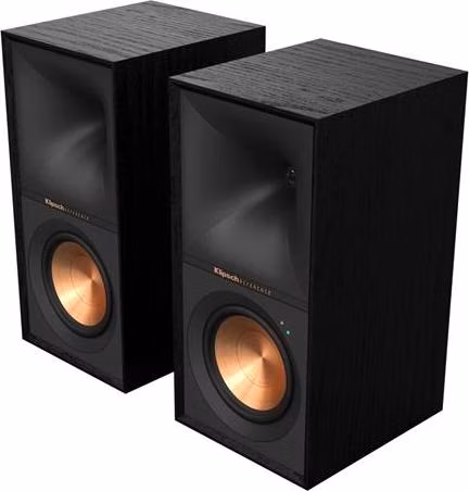 Klipsch R-50PM, aktívne reproduktory, 120 W, Bass-reflex, BT, USB, Opt. Phono/Line In, čierna farba, pár