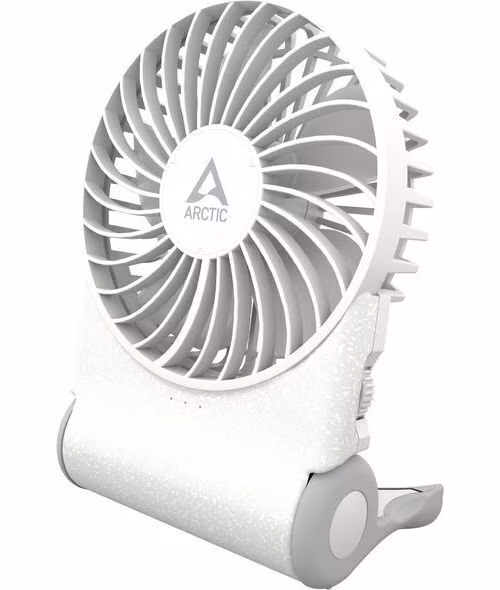 ARCTIC stolní ventilátor Summair White / vrtulový / průměr 9,1 cm / USB / nastavitelný / bílý